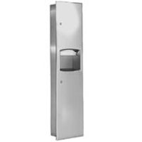 Bradley Bx Semi-Recessed 4.9 Gallon Stainless Steel Towel/Waste Unit